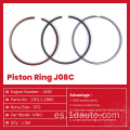 13011-2960 Piezas genuinas del motor Anillo de pistón Hino J08C